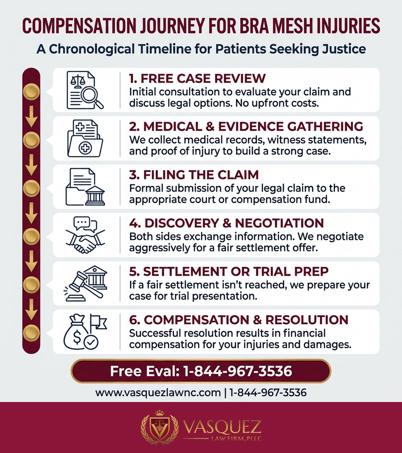 Process Timeline for Internal Bra Mesh Lawsuit: What Injuries Mean in 2026