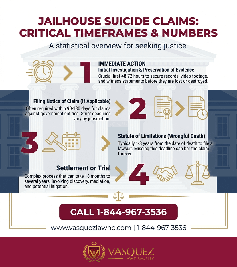 Process Timeline for Jailhouse Suicide Settlement: What Survivors Should Know in 2026