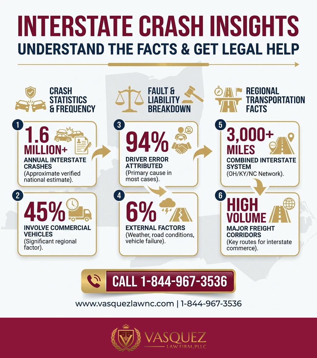 Línea de Tiempo del Proceso para Accidente en la I-71 en Raleigh en 2026: Qué Hacer y Cómo Proceder