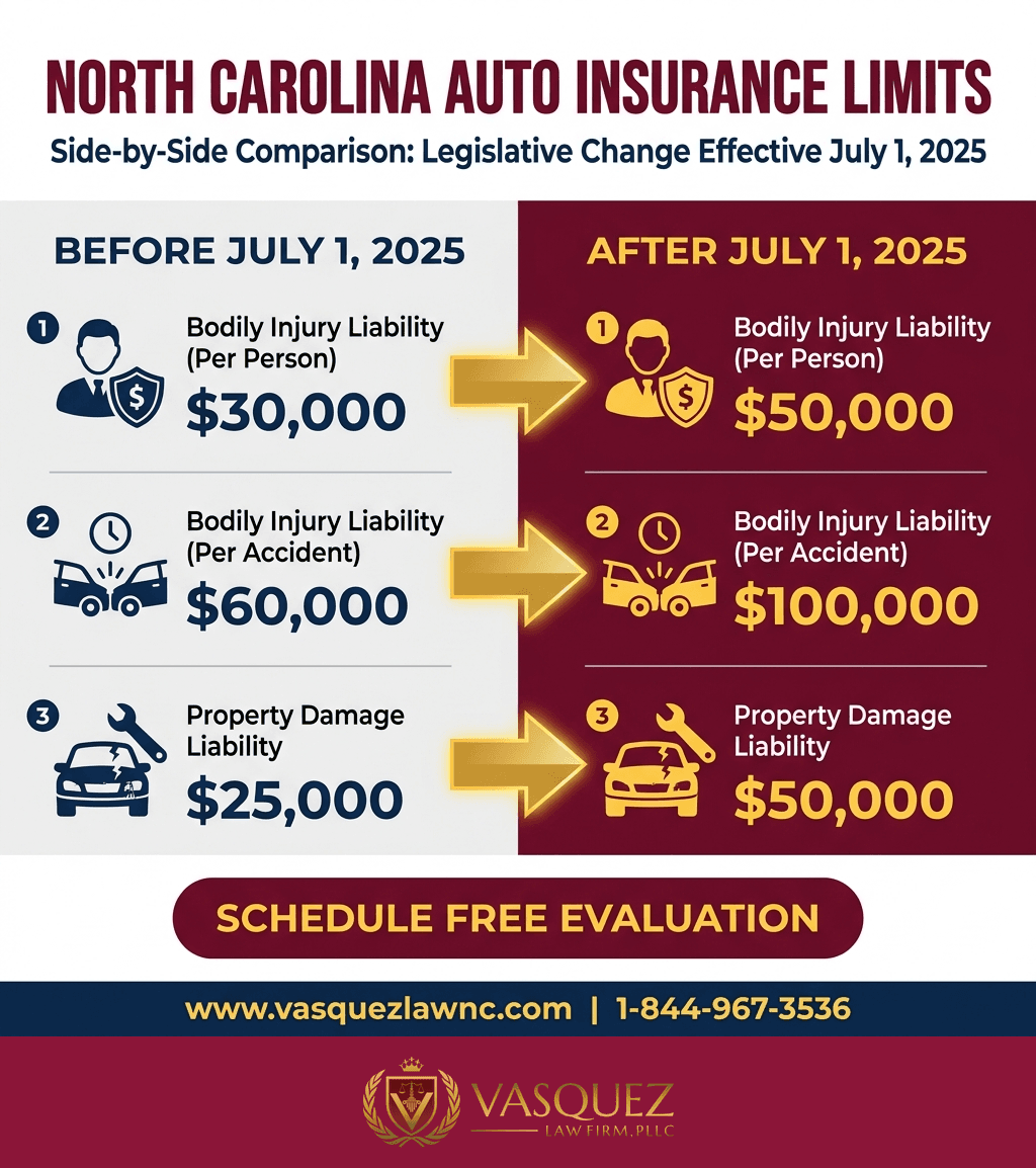 Línea de Tiempo del Proceso para Cómo Funcionan las Indemnizaciones por Accidentes de Tráfico en Raleigh en 2026