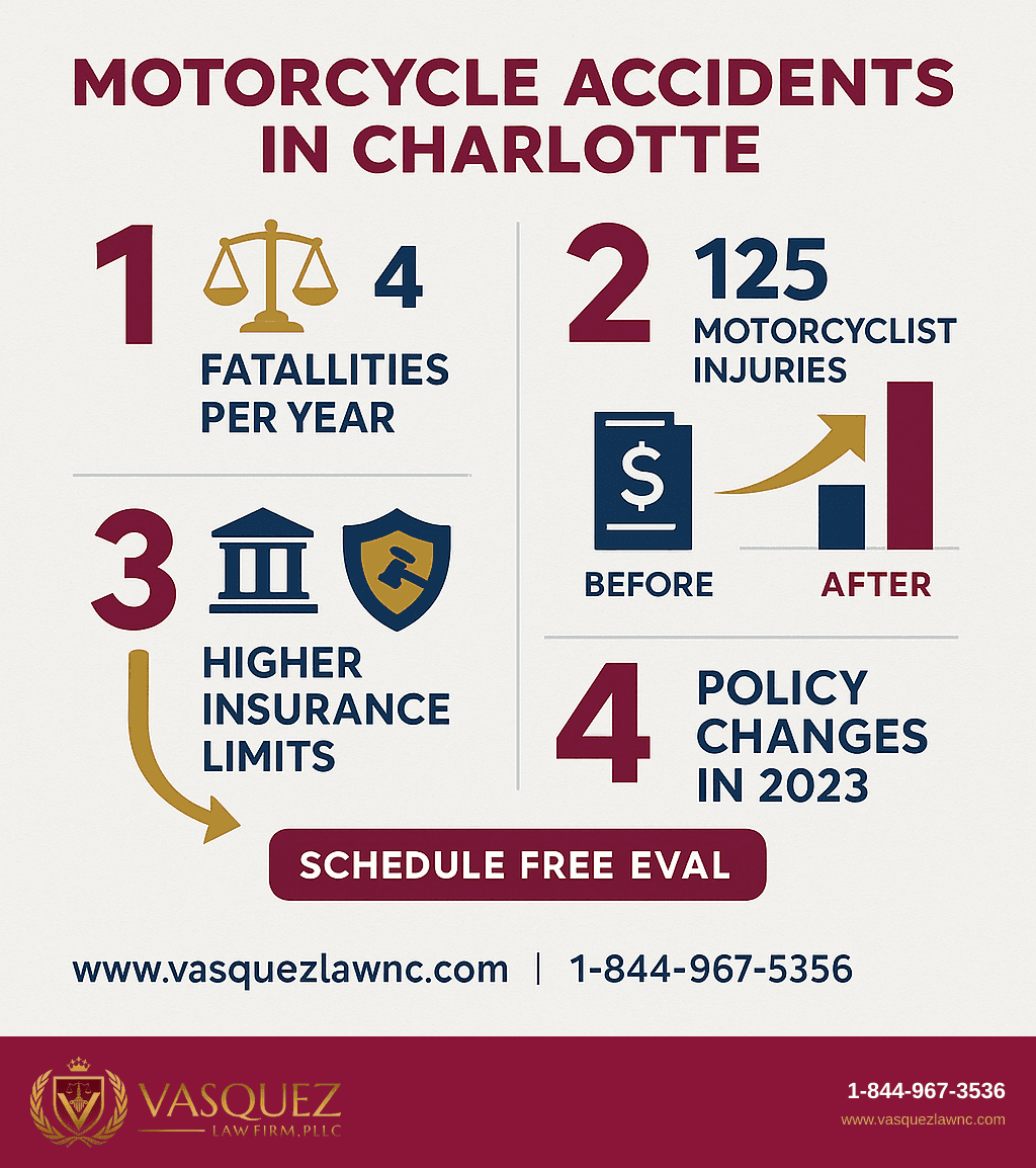 Visual Guide 2 for Motorcycle Crash Lawsuits: What to Know in Charlotte 2026