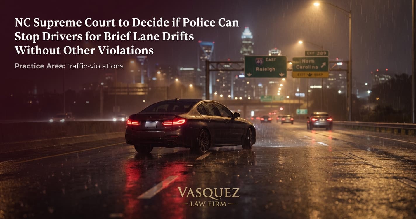 NC Supreme Court to Decide on Police Stops for Brief Lane Drifts