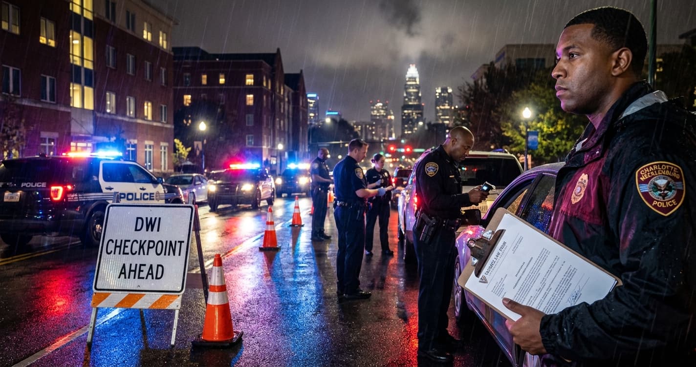 Retén de DWI de Fin de Semana en Charlotte: Lo Que Usted Debe Saber