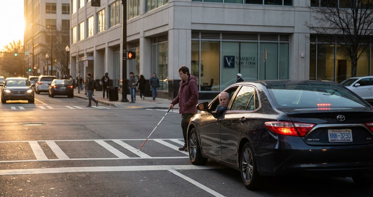 Carolina del Norte Endurece la Ley sobre Cruces Peatonales: Multas y Suspensión de Licencia