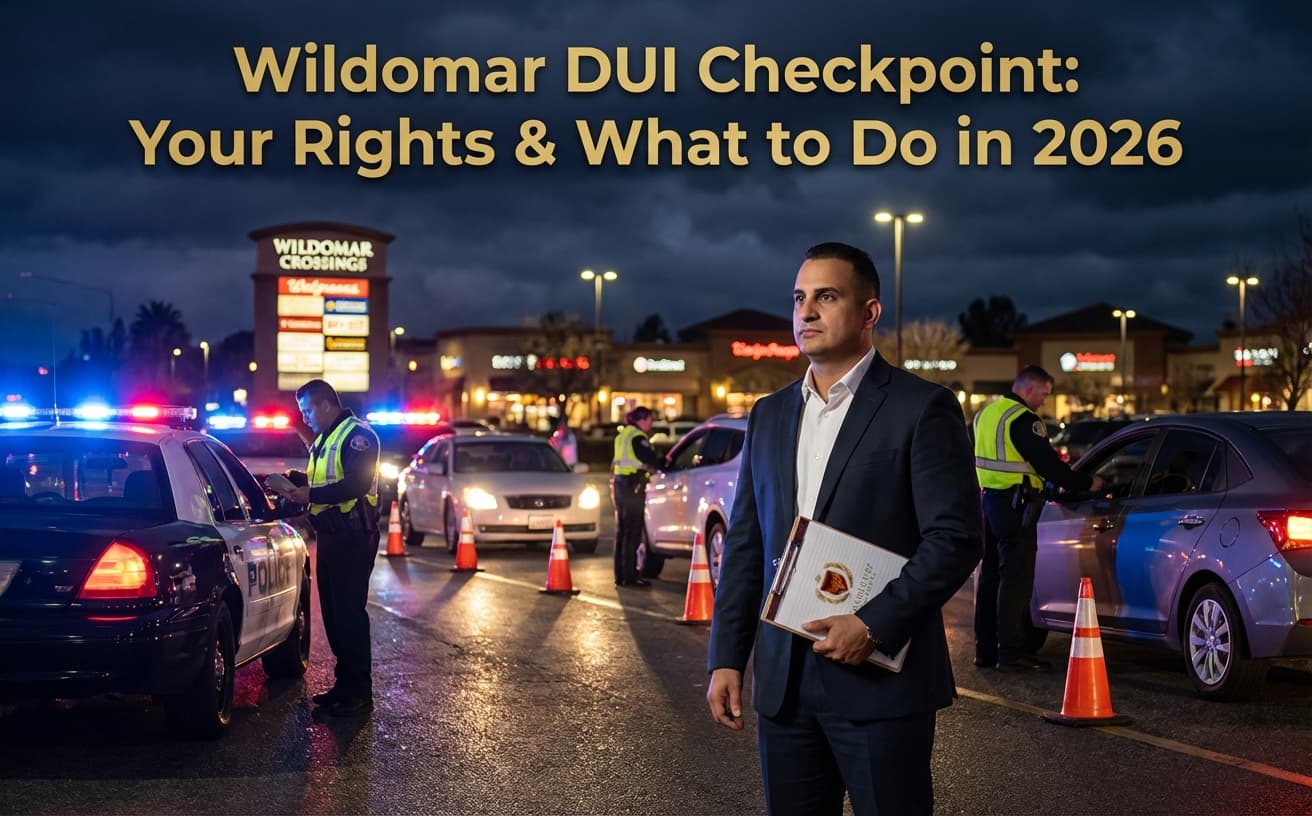 Wildomar DUI Checkpoint: Your Rights & What to Do in 2026