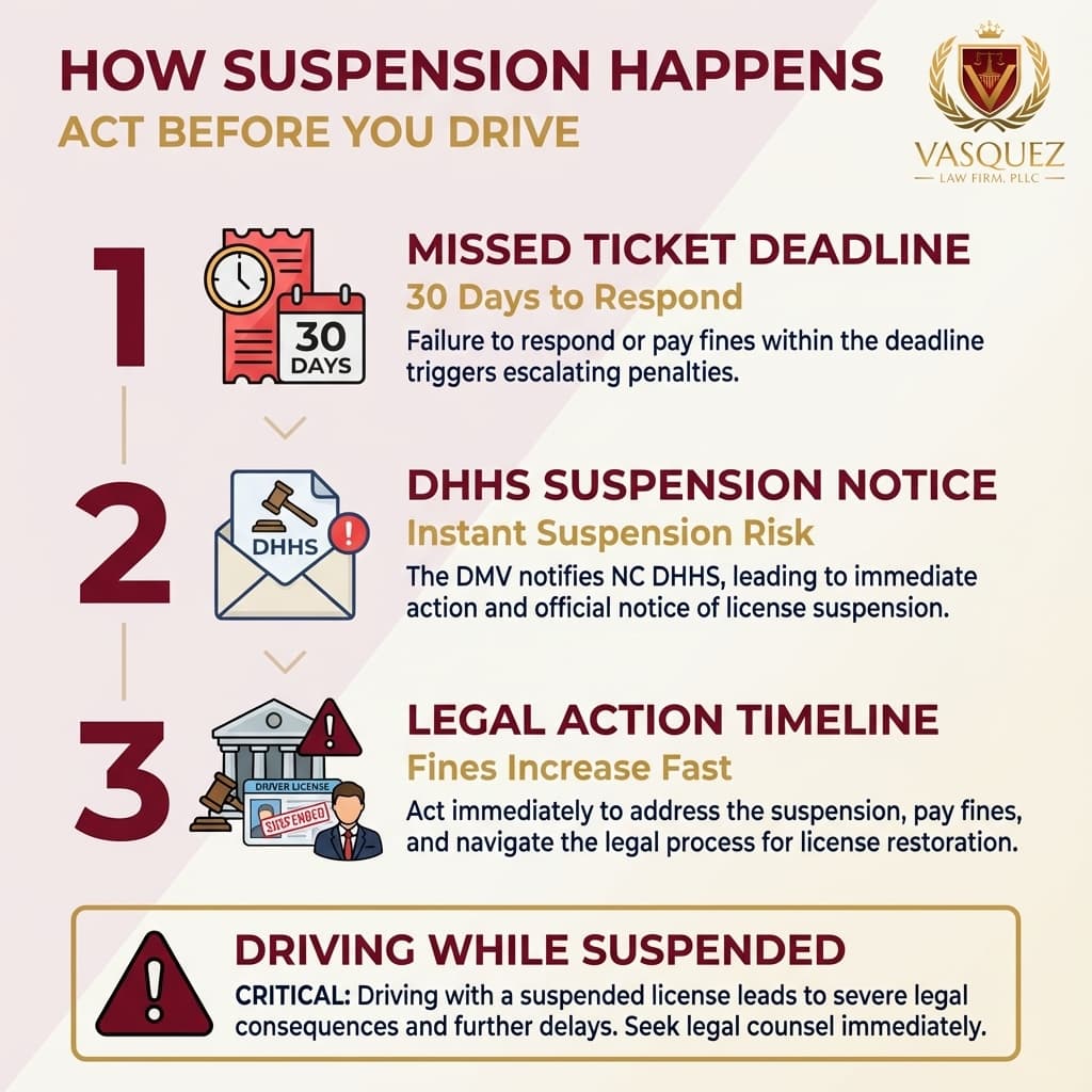 Key Statistics and Data for How a DHHS Suspension Shows How Fast You Can Lose Your License in NC