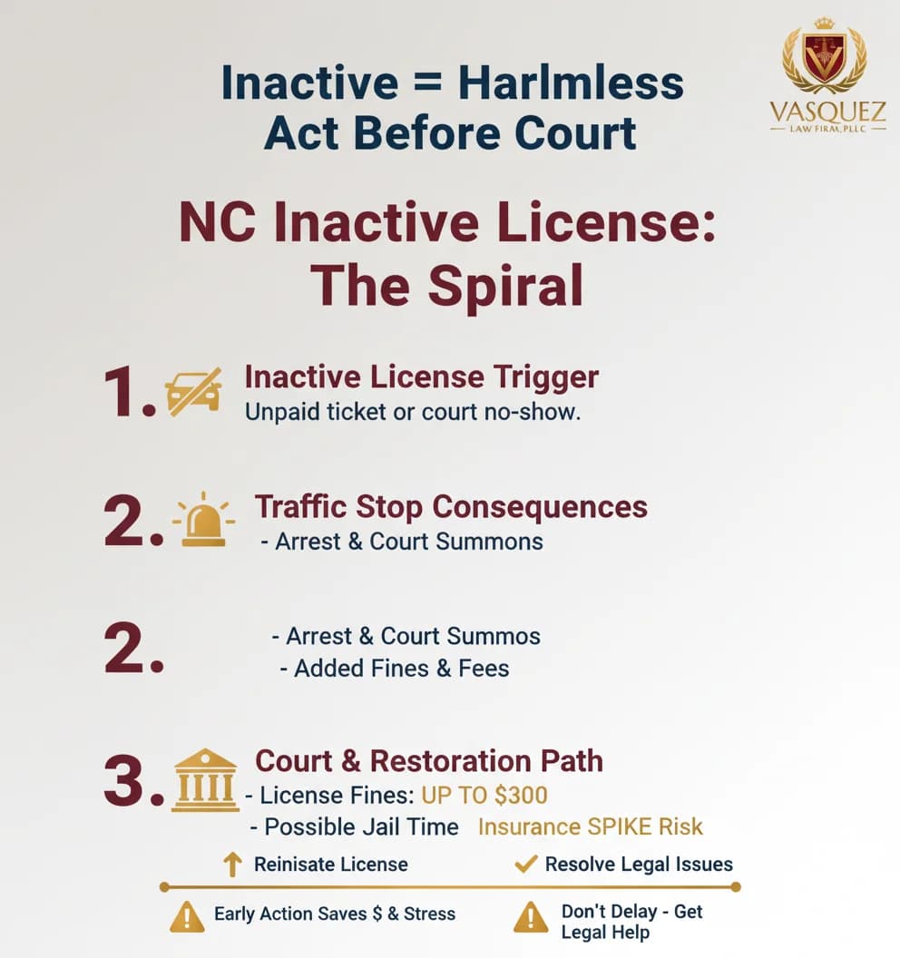 Key Statistics and Data for How an Inactive License Can Wreck Your Traffic Case in NC