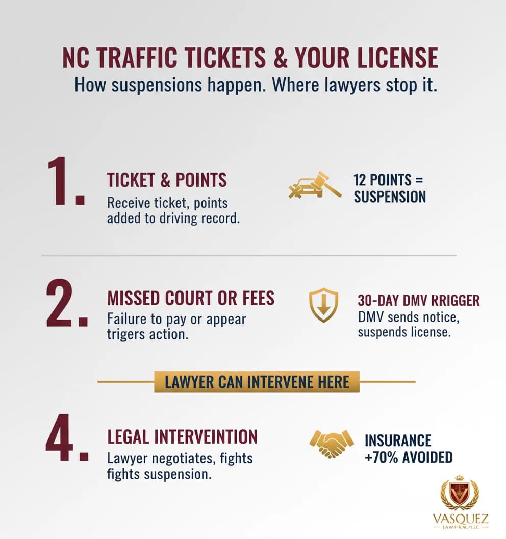 Key Statistics and Data for What Lawyer Suspensions Reveal About Traffic Ticket Defense in NC