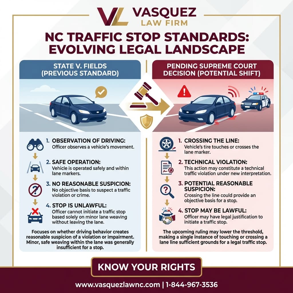 Estadísticas Clave y Datos para La Corte Suprema de Carolina del Norte decidirá sobre detenciones policiales por desviarse brevemente de carril