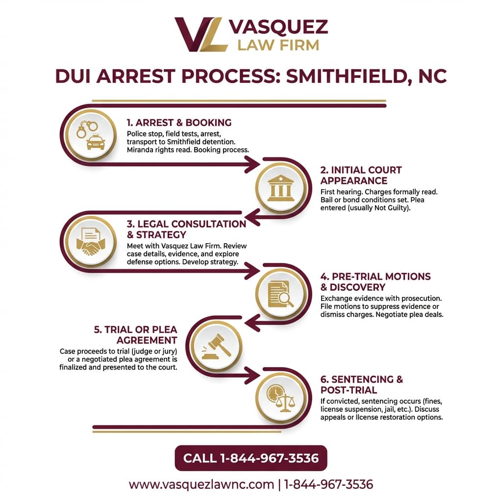 Estadísticas Clave y Datos para ¿Qué sucede tras un arresto por DUI en Smithfield, NC en 2026?