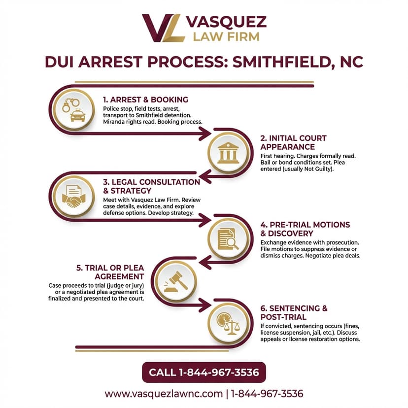 Key Statistics and Data for What Happens After DUI Arrests in Smithfield NC in 2026