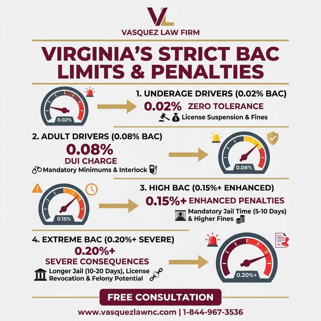 Línea de Tiempo del Proceso para Arrestos por DUI en Virginia Beach 2026: Guía Completa del Proceso Legal y Consecuencias