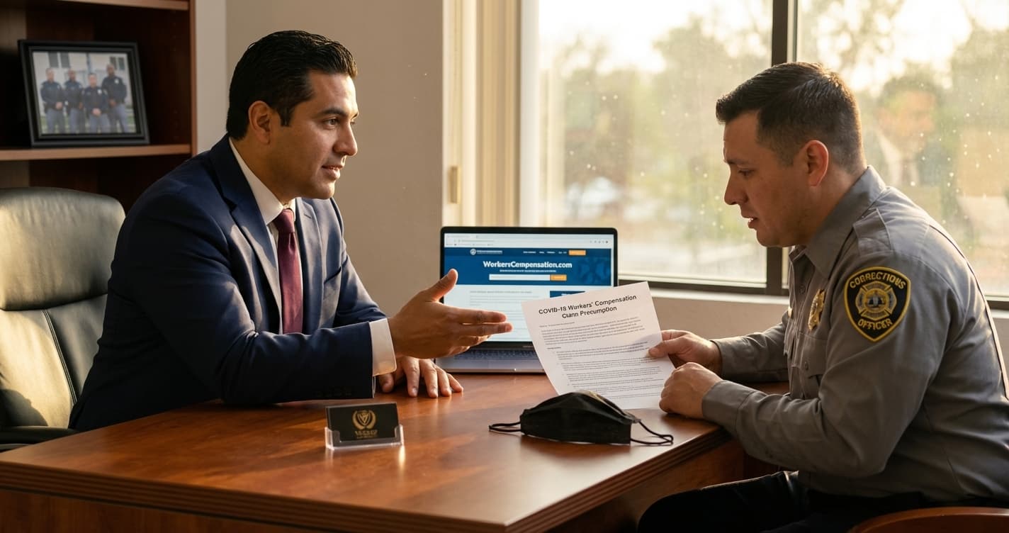 ¿Tiene derecho un oficial correccional a compensación laboral por COVID-19 en Carolina del Norte?