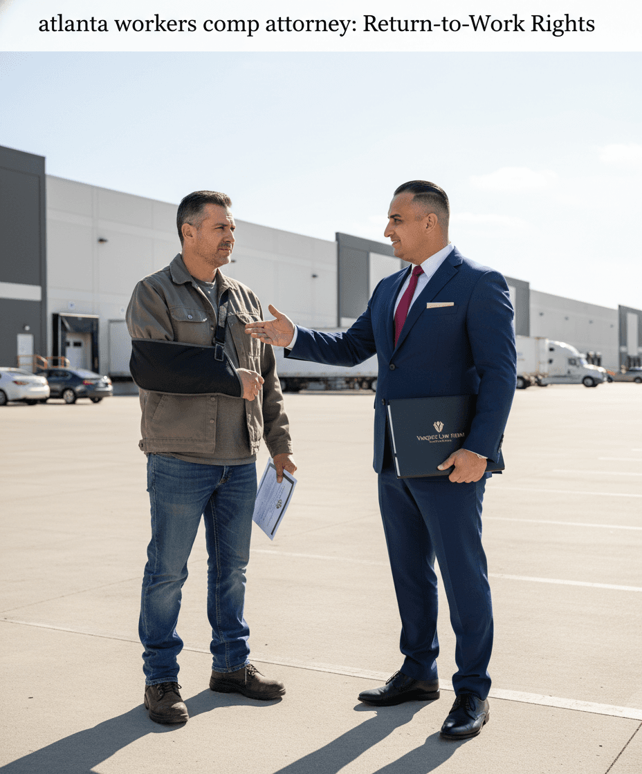 Lo que Necesita Saber Sobre Derechos de Regreso al Trabajo con un Abogado de Compensación Laboral en Atlanta