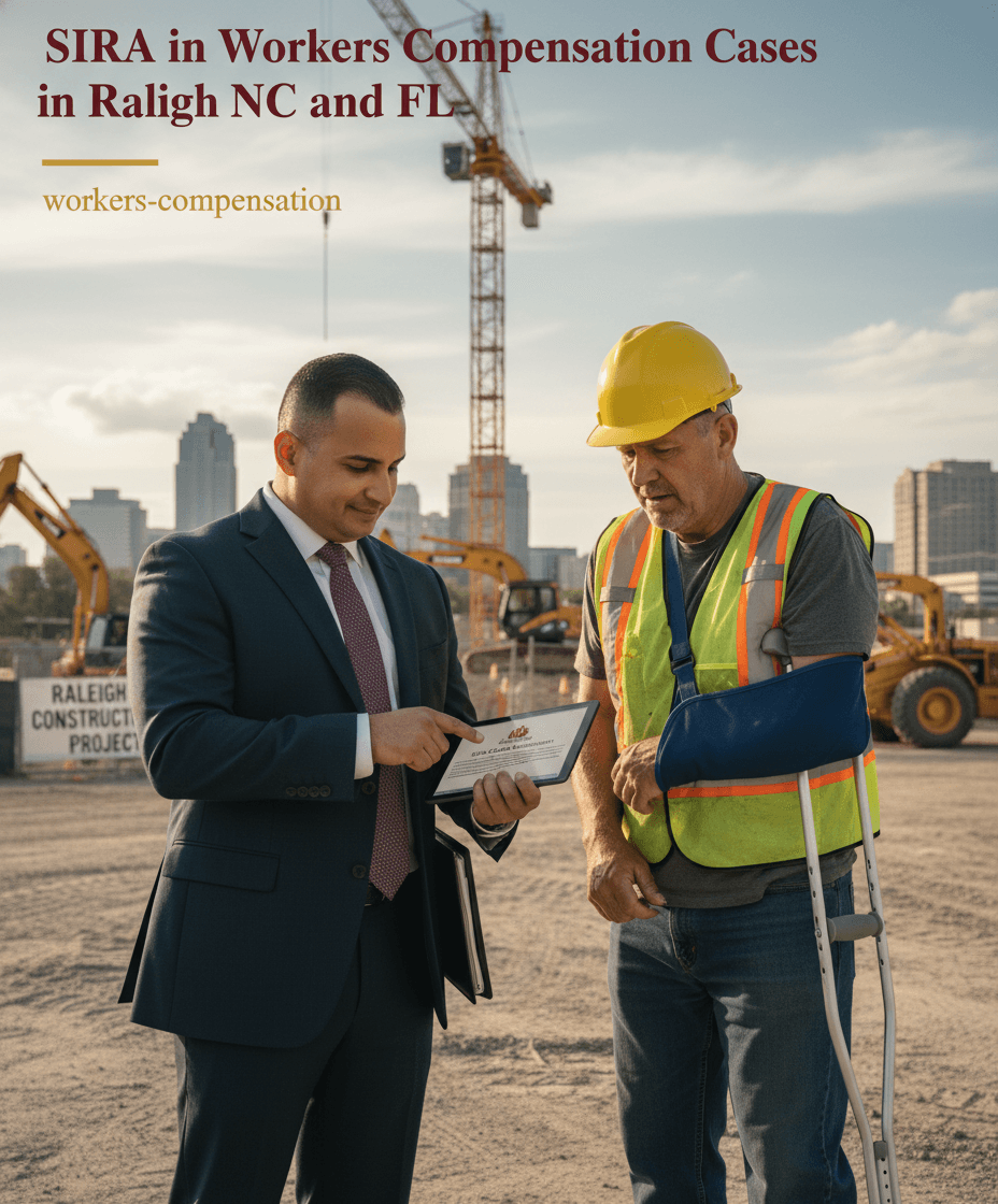 SIRA en Casos de Compensación Laboral en Raleigh NC y FL