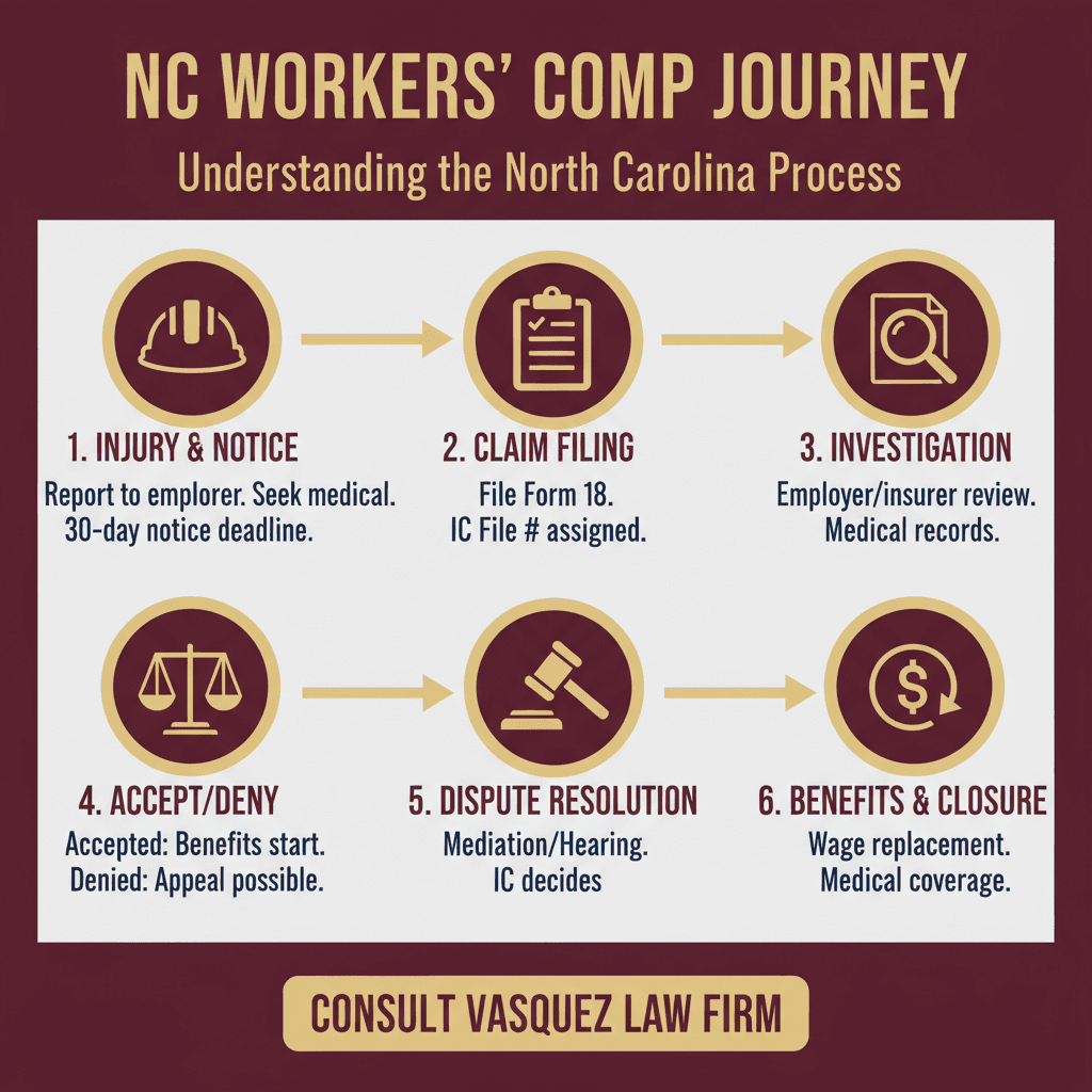 Estadísticas Clave y Datos para Guía Completa de Compensación Laboral en Carolina del Norte en 2026