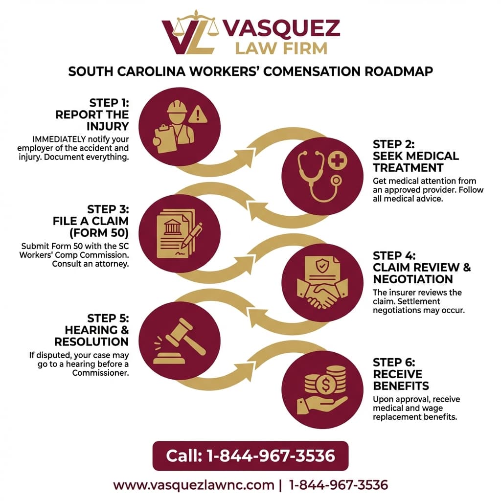Estadísticas Clave y Datos para Compensación Laboral en Carolina del Sur: Guía Completa para 2026