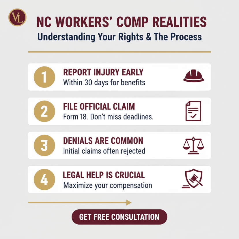 Process Timeline for A Complete Guide to Workers Compensation in North Carolina in 2026