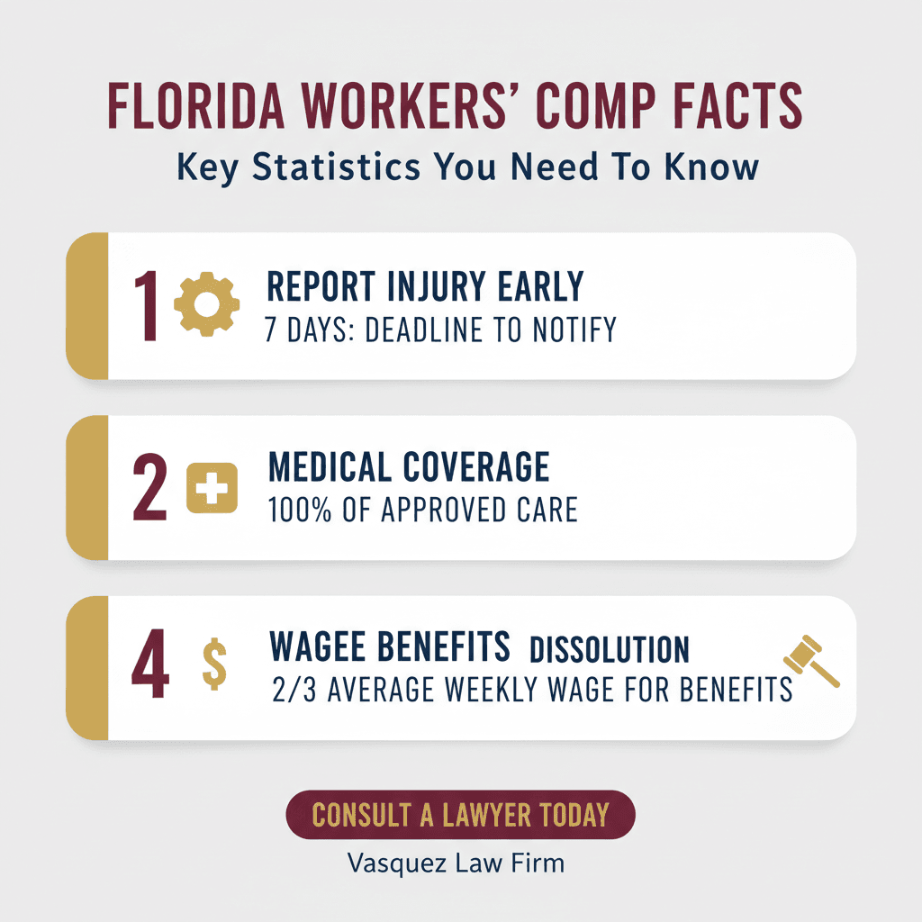 Línea de Tiempo del Proceso para Guía Completa de Compensación Laboral en Orlando en 2026