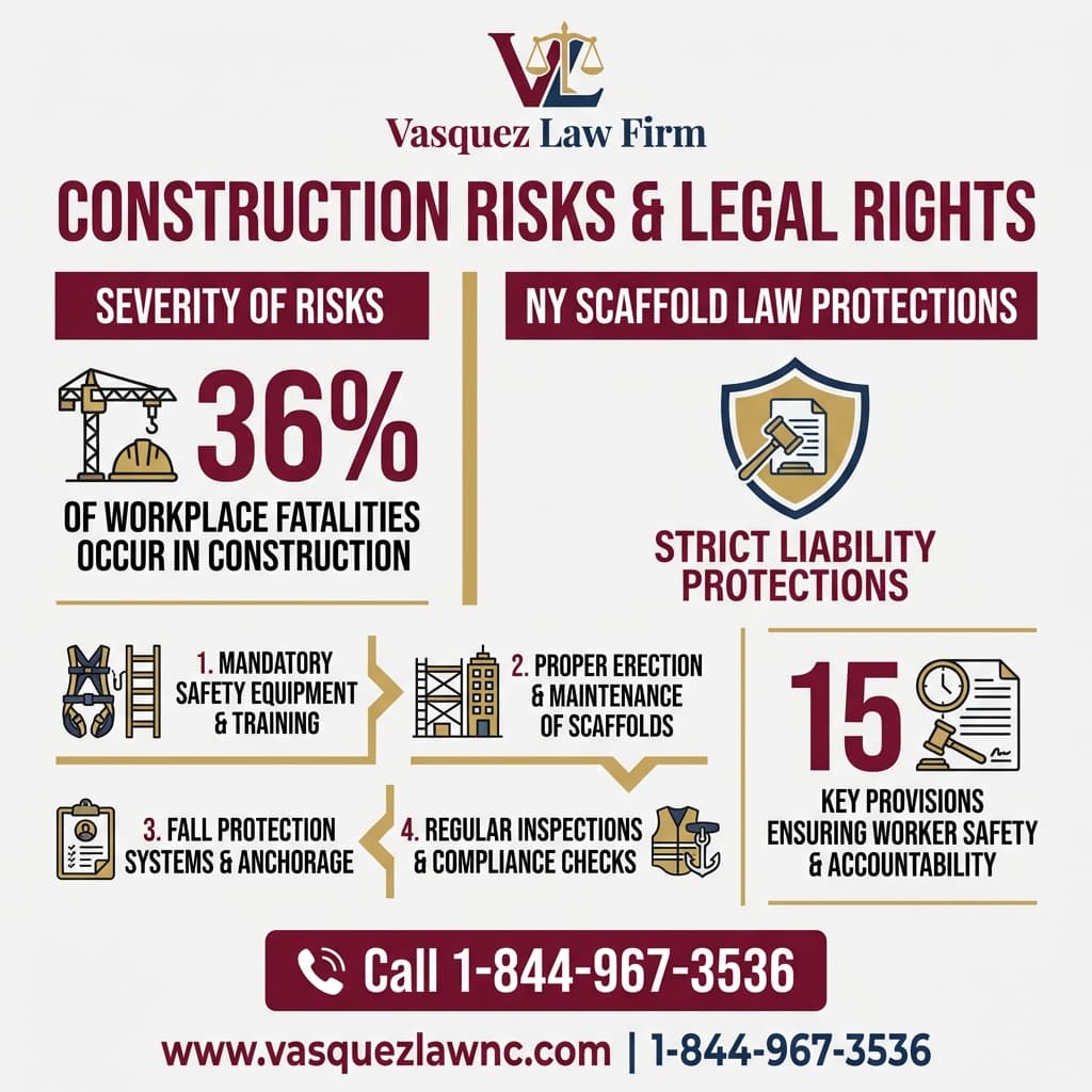 Línea de Tiempo del Proceso para Lo Esencial que Debes Saber Sobre la Ley de Andamios de Nueva York en 2026