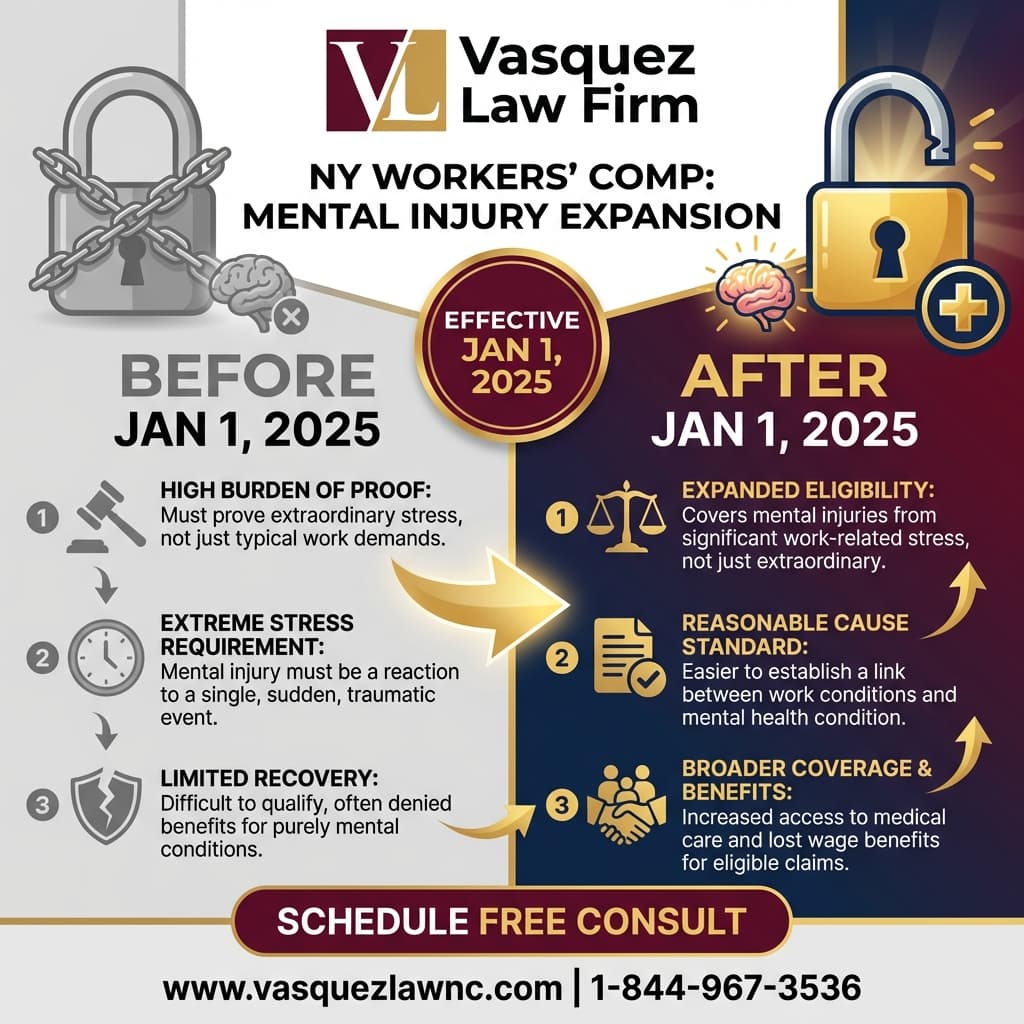 Línea de Tiempo del Proceso para Cómo Funciona la Compensación Laboral en Nueva York y Cómo Te Protege en 2026