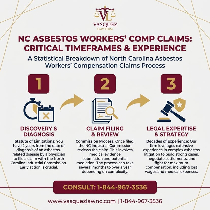 Process Timeline for How Asbestos Exposure Affects Your NC Workers Comp Case in 2026