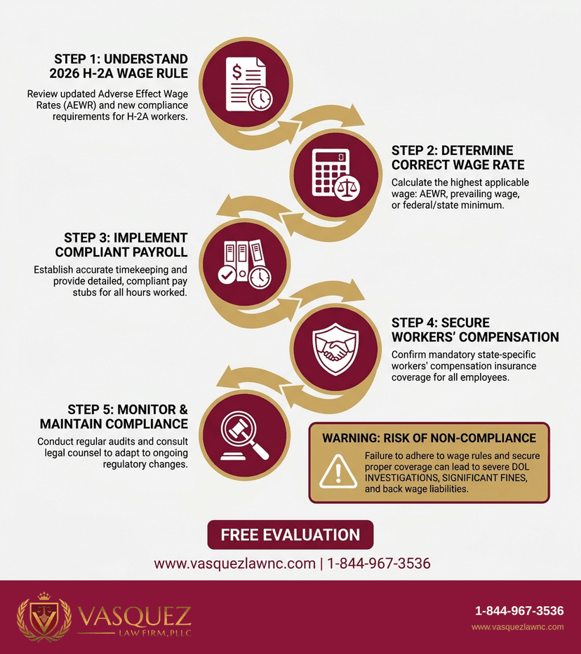 Process Timeline for How the H-2A Wage Rule Affects Farmworkers in 2026