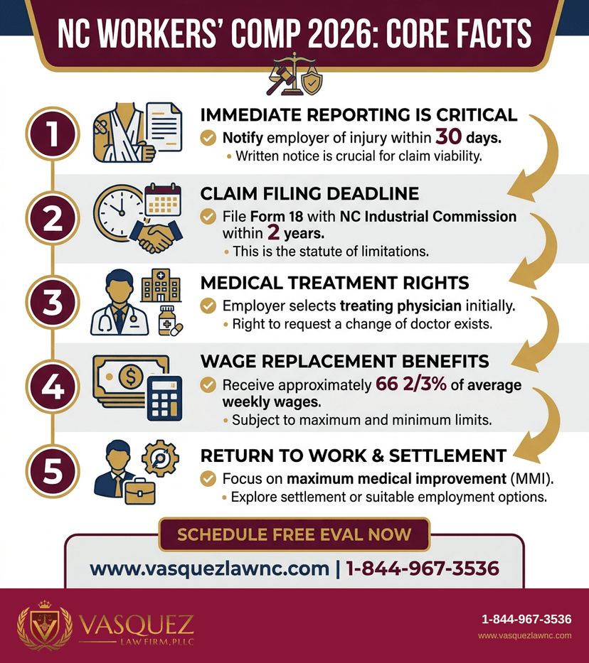 Process Timeline for North Carolina Workers Compensation: How It Works in 2026